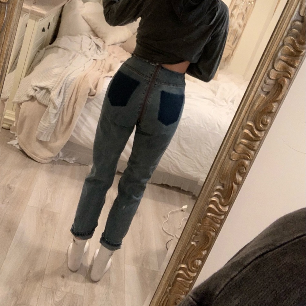 Paper Heart Full Zip Straight Jeans